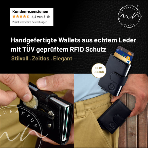 RFID Wallet mit kleinem Münzfach